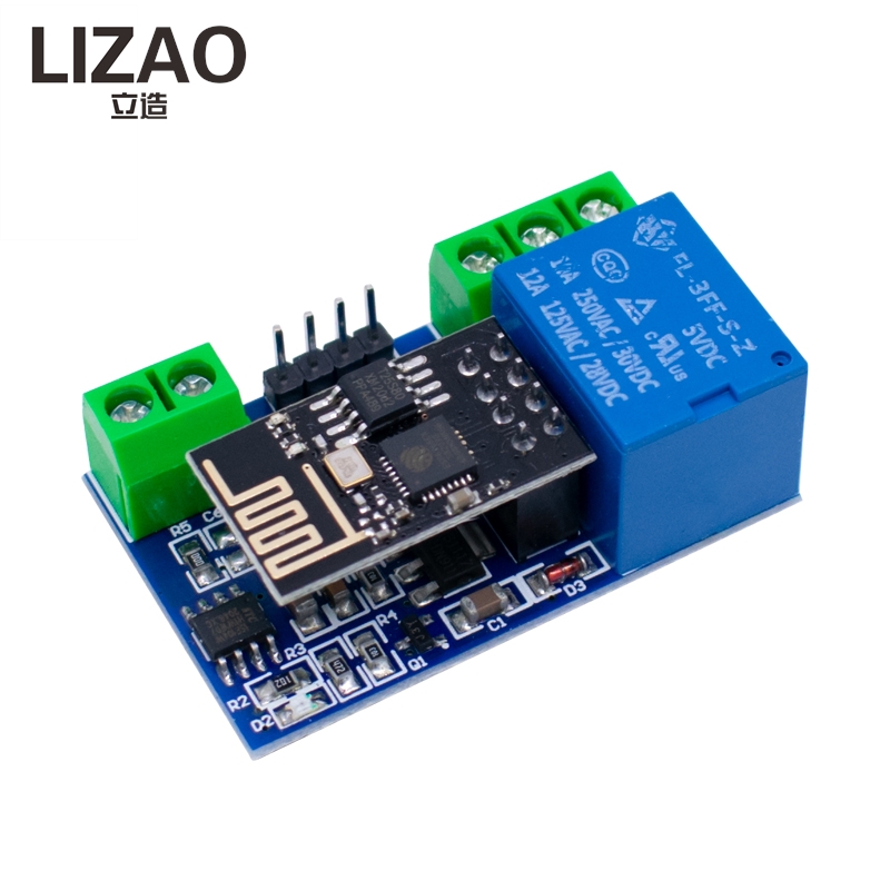 Home Automation With Arduino - LIZAO ESP8266 5V WiFi IoT リレーモジュール