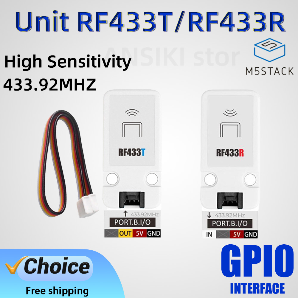 Home Automation Tutorial - M5StackユニットRF433T/RF433R IoTシステムキット、スマートホームや産業オートメーションに最適
