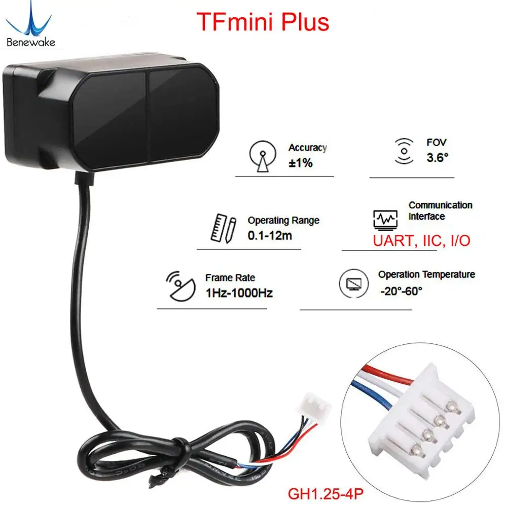 2 個 TFmini Plus Lidar レンジファインダ - Home Automation Arduino のレビューと価格