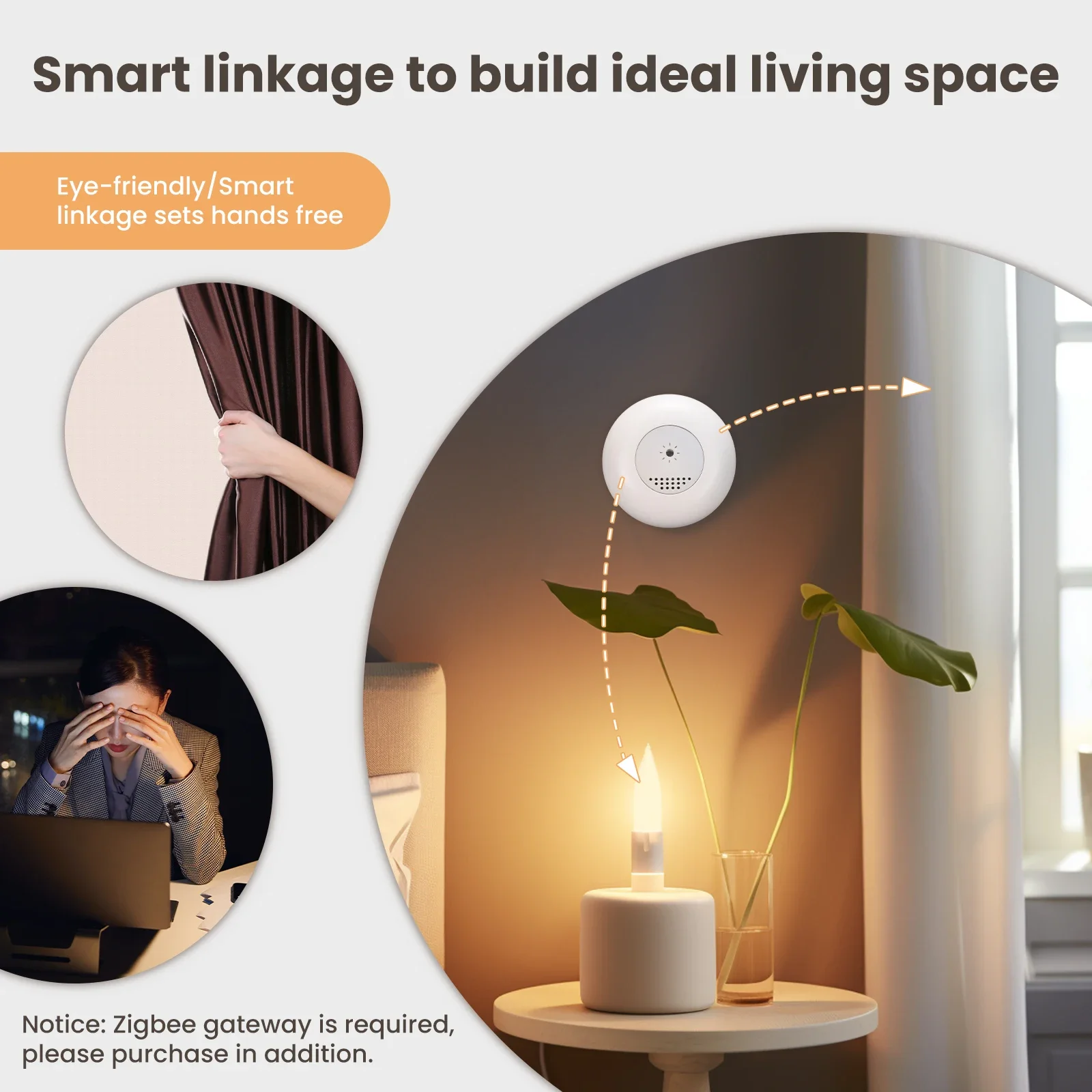 Moes-tuya zigbeeスマート光センサー、照度、明 - Home Automation Technology のレビューと価格