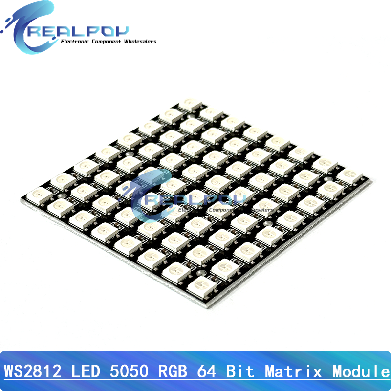 WS2812 LED 5050 RGB 8x8 64 ビット - Rgb Led Matrix 8X8 のレビューと価格