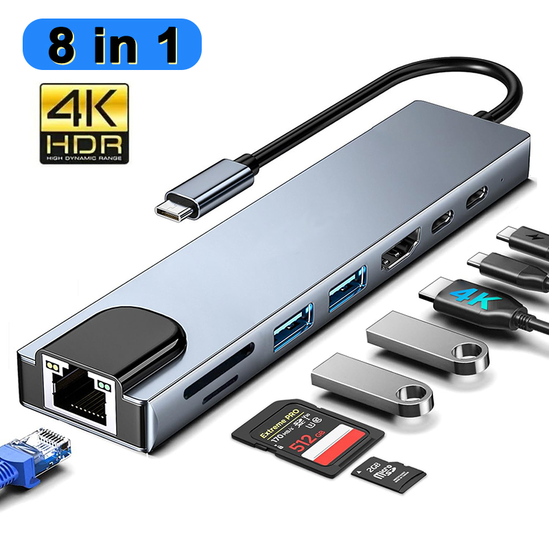 8 In 1 USB Type C ハブ MacBook P - Home Assistant Sd のレビューと価格