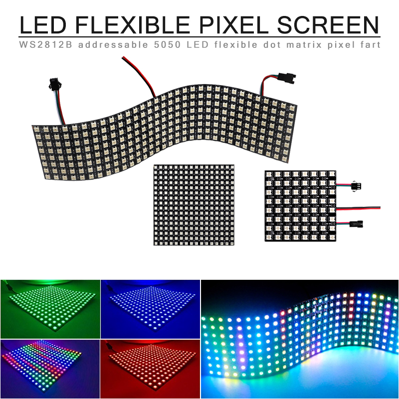LEDデジタルピクセルスクリーン WS2812B SMD 5 - Rgb Led Matrix 8X8 のレビューと価格