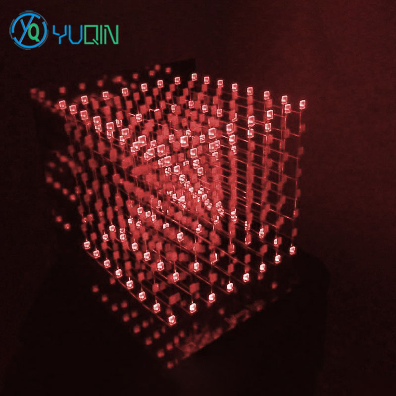 DIY 3D8 LED キューブキット 8x8x8 音楽スペ - Rgb Led Matrix 8X8 のレビューと価格