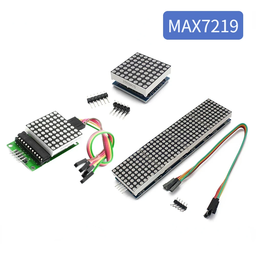 MAX7219 8x8 ドットマトリックスモジュール 4-i - Rgb Led Matrix 8X8 のレビューと価格