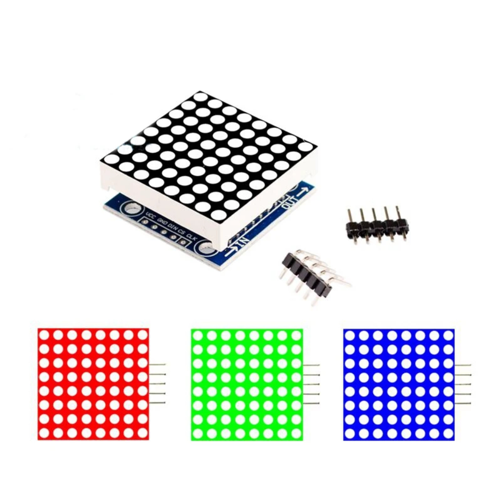 MAX7219 8x8 ドットマトリックスモジュール 4-i - Rgb Led Matrix 8X8 のレビューと価格