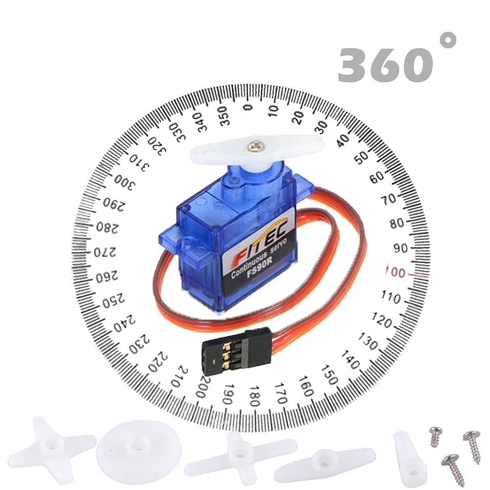 Feetech ミニ FS90R マイクロサーボ 360 度 - Diy Automation のレビューと価格