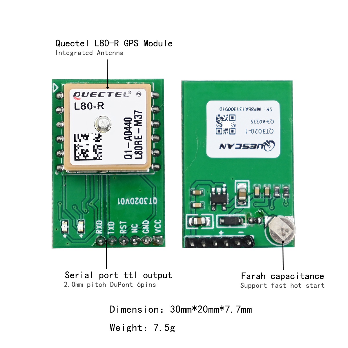 Quectel-子供用の統合GPSアンテナ,1つのマイクロモ - Home Automation Arduino のレビューと価格