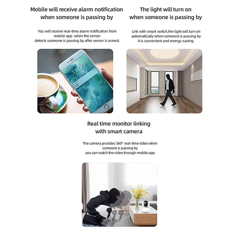 スマートPIRモーションセンサー WiFi Zigbee人感 - Home Automation Technology のレビューと価格