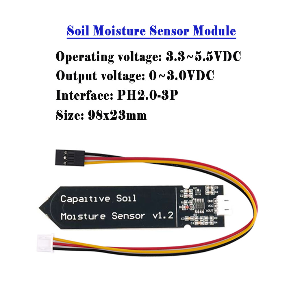 5/10 個の容量性土壌水分センサーモジュール 3.3V-5 - Home Automation Arduino のレビューと価格