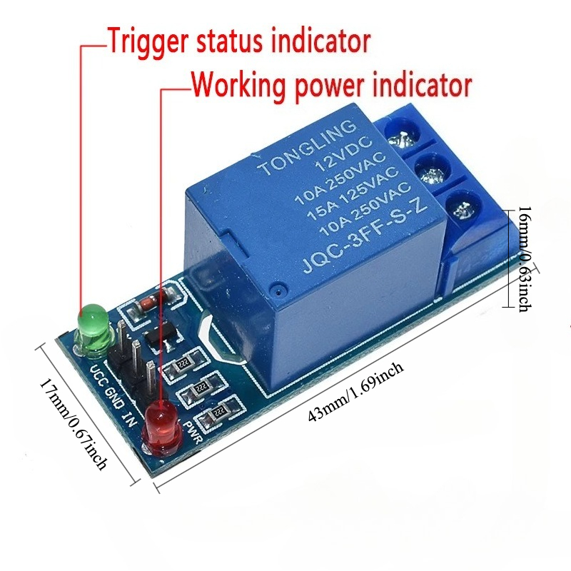6個の新しい1チャンネルリレーモジュール5V 12V低レベル - Home Automation With Arduino のレビューと価格