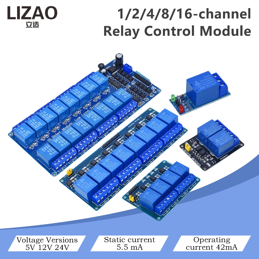 5V/12V/24V 1/2/4/8/16チャンネルリレー制 - Home Automation Diy Projects のレビューと価格