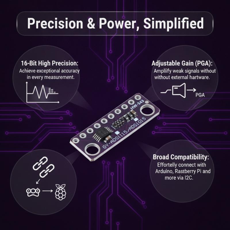 ADS1115調整可能ゲイン16ビットADCモジュール 4チ - Diy Home Automation System のレビューと価格