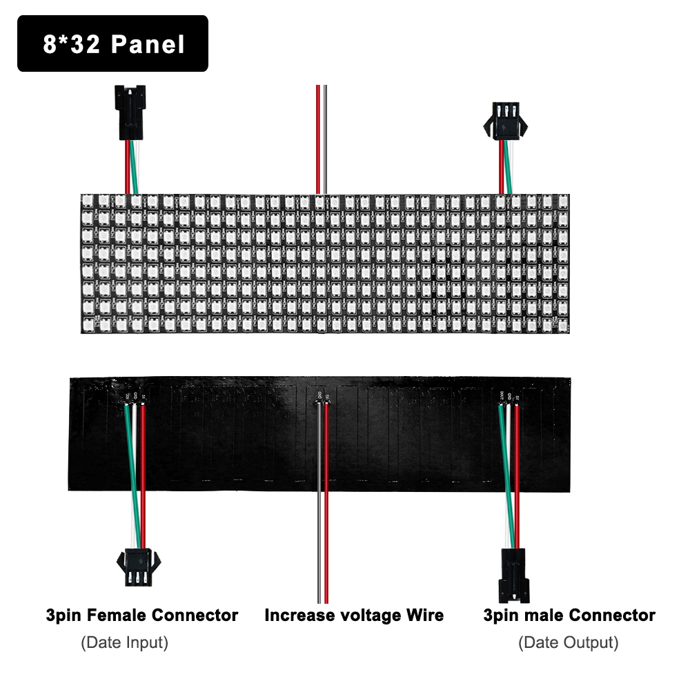 DC5V WS2812B 5050 RGB SMD 柔軟な  - Rgb Led Matrix 8X8 のレビューと価格